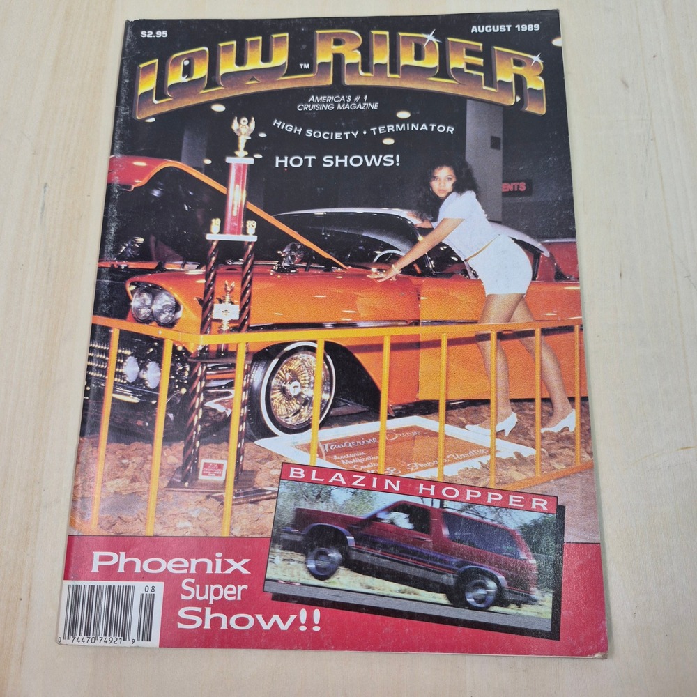 Lowrider Magazine August 1989 Phoenix Super Show VG+